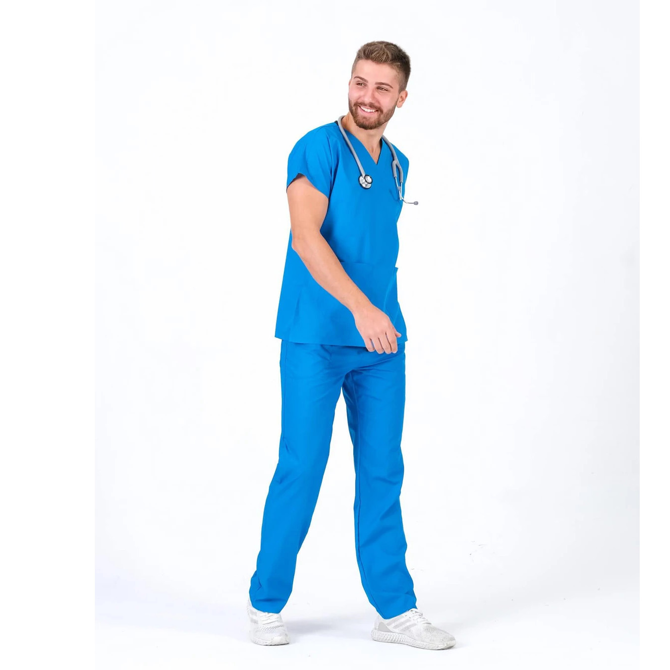 Mavi Hemşire Forması Bay ,Hemşire Takım ,Doktor Forması