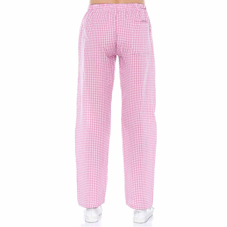 “Unisex Alpaka İş Pantolonu – Medikal &amp;amp;amp;amp;amp; Sanayi Kullanımı” ( pembe pötikare )