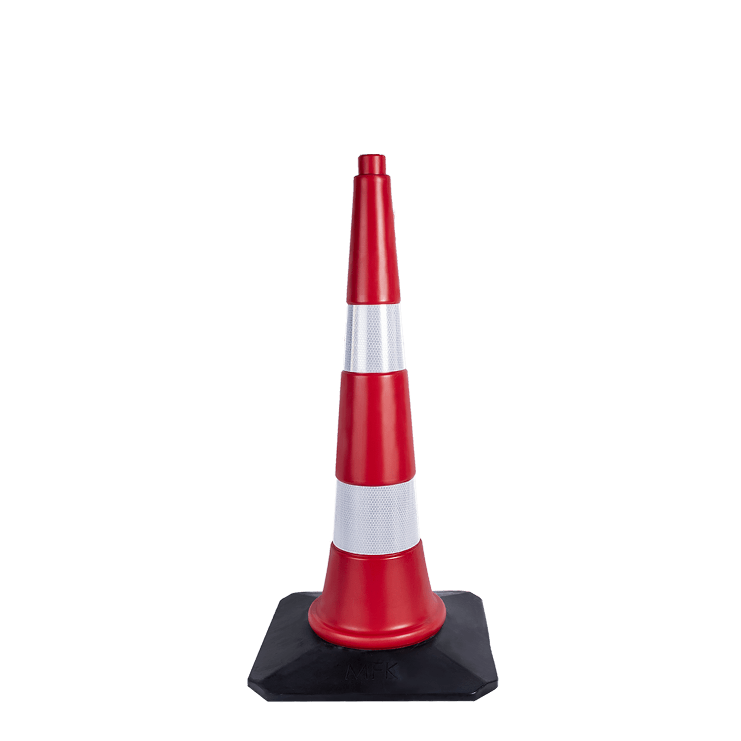 75 CM TRAFİK KONİSİ KAUÇUK TABANLI